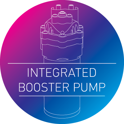 Integrated booster pump